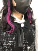 エクステ/インナーカラー/ピンク/紫/¥341