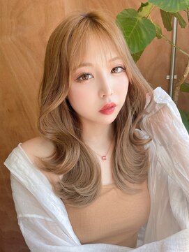 ロンドローズ 名古屋(Lond damaskRose) リフトレイヤー センターパート ブリーチ縮毛矯正 ヨジャドル