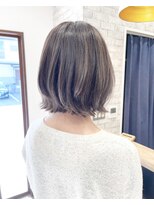 ジェービーヘア 稲毛(jb hair) グレージュハイライト/大人ナチュラルショートボブ/白髪ぼかし