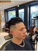 【LUDLOW BLUNT】スリックバック アートラインアートフェード