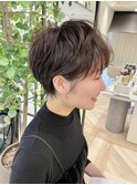 ニュアンスパーマで簡単スタイリングショート