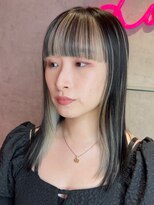 ロンドヴァリー 渋谷店(Lond vallee)&nbsp;ストレートでも可愛い顔周りインナーカラー！