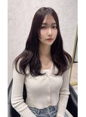 上品な韓国顔まわりレイヤースタイル【97hair】