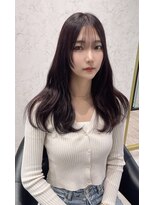 アンドリルム 梅田(&Lillme) 上品な韓国顔まわりレイヤースタイル【97hair】