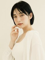 オンク 新宿(onk)&nbsp;黒髪/グレーベージュ/レイヤーロング/前髪パーマ[新宿駅]