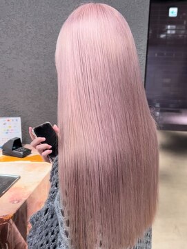 ペレ 栄店(PELE) 黒髪/グレーベージュ/レイヤーロング/前髪パーマ/栄/名駅