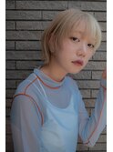 小顔にみせるマッシュショート/ツートンカラー/10代20代30代