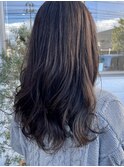 大人可愛い/ゆる巻きウェーブ/グレージュ