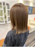 結べる長さ　切りっぱなしボブ