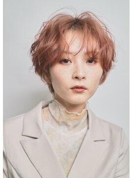 エンクス(enx) ハンサムショート×ピンクブラウン