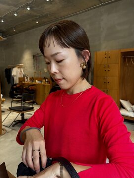 ウェウェ(wewe) ボブ/ミニボブ/暖色カラー/レッドブラウン