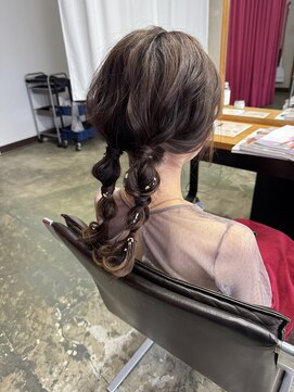 グラフィカ(GRAFICA) ふわふわツイン編みおろし