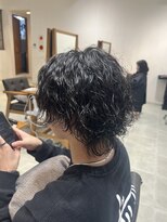 ビューブルー 亀戸錦糸町(VIEW BLUE)&nbsp;メンズパーマ／波巻きパーマ／センターパート/メンズカット