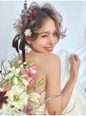 華やかウェディングショート