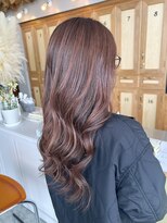 グッディ 倉敷笹沖店(GOOD-DAY)&nbsp;ハイライト×ピンクベージュ