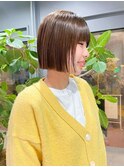 切りっぱなしボブ/グレージュ/20代30代AYA69