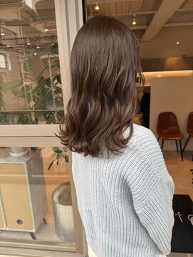 マルフェ 天王寺(marfe) オリーブベージュ ゆるふわ カーキーベージュ透明感カラー