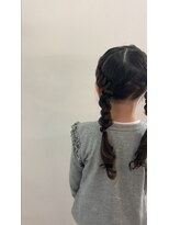 ヘアーアンドメイクアップモパ キッズのヘアセット