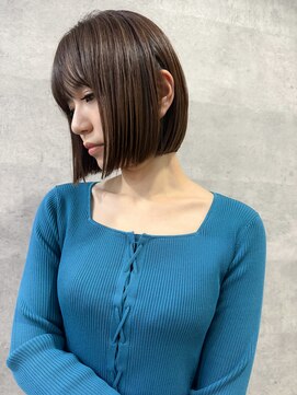 グロウバイニューヨークニューヨーク(Grow by NYNY) 【打越】ミディアム×切りっぱなしボブ