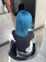オフホワイト 大阪店(Off-White) ブリーチ2回～のターコイズブルー！