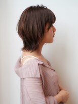 ヴィヴィ(VIVIE)&nbsp;暗めカラーラベンダーアッシュグレージュショートウルフレイヤー