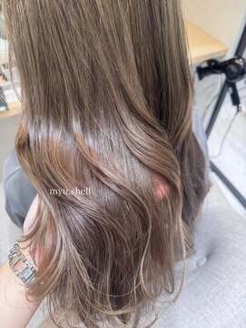 シェルバイコソラ(SHELL by kosora) ブリーチ、くすみベージュ