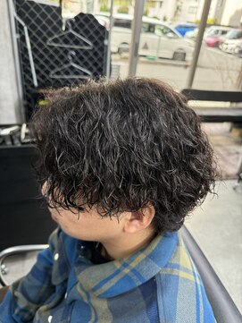 ルートバイドット 町田店(root by dot.) メンズセンターパート×縦落ちツイスパ