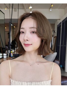 コート 表参道(Cote) ボブレイヤー前髪カットミディアムレイヤーブラウンカラー