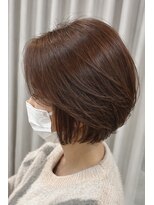サイクル(CYCLE)&nbsp;着物ヘア/ダークアッシュ/ミディアムレイヤーカット/伊勢崎