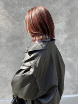 ウーム 清澄白河(uhm) 【清澄白河 半個室】 外はねボブ×オレンジカラー