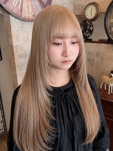 《ブリーチ１回》カット＋ダブルカラー＋トリートメント￥19800～