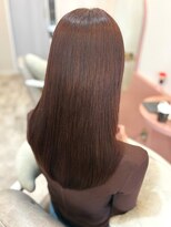 フラワーズ(Flowers)&nbsp;チェリーブラウン 髪質改善トリートメント 艶カラー 20代 艶髪