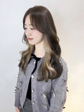 アクシス 栄店(`AXIS) 松本/ワンホンレイヤー/ミルクティーブロンド/ダークブルー/栄