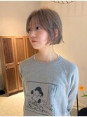 透明感カラー コンパクトボブ