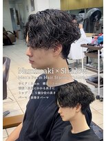 ディータ(Dita) 波巻きシャドウルーズスパイラルセンターパート大宮メンズパーマ