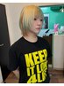 【黒染めムラ修正・カラー複雑履歴修正】カット＋ケアブリーチ＋カラー