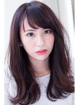 イロドリ ヘアーデザイン(IRODORI hair design) IRODORI　斜めバンク×外はねセミロング　［西尾一寛］