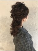 ハーフアップ