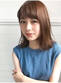 【December】ウォーミーベージュ×外ハネミディアム