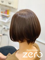 ヘアメイクゼロ 坂戸駅前店(hairmake zero) マッシュ風ショートボブ×ライトベージュグレイカラー