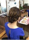 【パーティーヘアセット】編み込みフルアップヘアセット