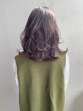 アイティー バイ アルバム 中野店(IT by ALBUM) グレージュミディ_ウェーブパーマフォギーベージュ_ba278504