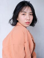 アルバム 渋谷パルコ(ALBUM)&nbsp;ニュアンスボブ_ウェーブパーマフォギーベージュ耳かけ_37389