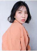ニュアンスボブ_ウェーブパーマフォギーベージュ耳かけ_37389