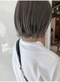 ブリーチ無しで透明感グレージュ