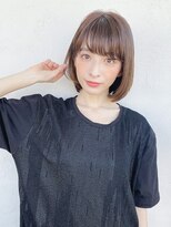 アイティー バイ アルバム 中野店(IT by ALBUM)&nbsp;耳掛けボブ_ハイライトカラーセミウェットウェーブ_57540