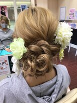ヘアサロン ユニティ(Hair Salon Unity) ロープ編み&カールミックスシニヨン