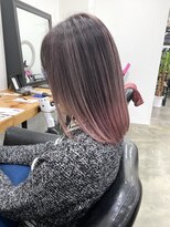 ワンスタイル(One style)&nbsp;2ブリーチ　バレイヤージュ　ピンク