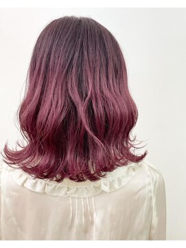 キティン 吉祥寺(kitin) 《kitin吉祥寺》ピンクグラデーションカラー　ミディアム