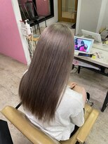 アジールヘア 所沢プロペ通り店(agir hair) レイヤーカットデザインカラーミルクティーグレージュ所沢韓国
